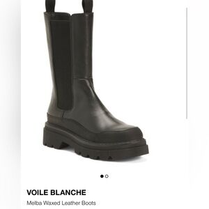 Black Leather Chelsea Boots - Voile Blanche